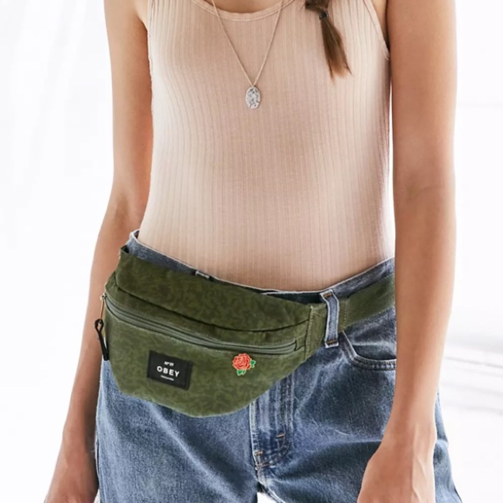 OBEY Javor Belt Bag Green NWT Street Style Utility School Fanny Pack Travel